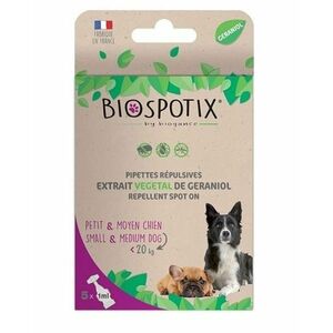 BIOGANCE Biospotix Dog spot-on S-M pipeta s repelentným účinkom pre psy 5x1ml (do 20kg) vyobraziť