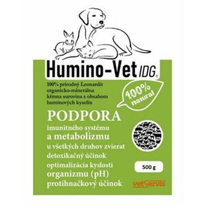 Humino-Vet IDG 100% prírodný leonardit pre všetky druhy zvierat na podporu imunity 500g vyobraziť