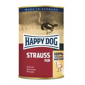 Happy Dog PREMIUM - Fleisch Pur - pštrosie mäso konzerva pre psy 400g vyobraziť