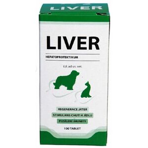 Liver tablety na ochranu pečene pre psov a mačky 100tbl vyobraziť