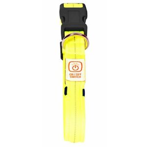 Obojok DUVO+ LED Svietiaci dog neónový žltý nylon 50-70cm/2, 5cm vyobraziť