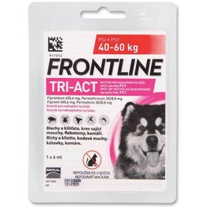 Frontline Tri-Act spot-on pipeta proti kliešťom a blchám pre psy XL 40-60kg, 6ml vyobraziť