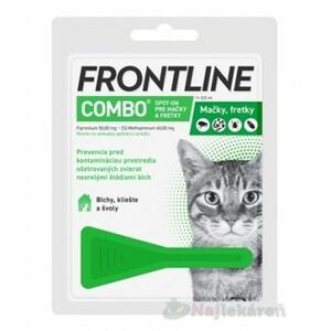 Frontline Combo Spot-on - pipeta proti kliešťom pre mačky a fretky 0, 5ml vyobraziť