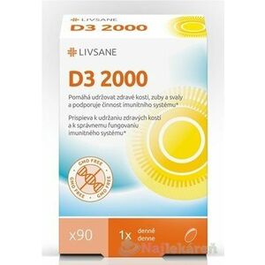 LIVSANE Vitamín D3 2000 IU 90 cps vyobraziť