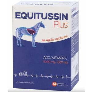EQUITUSSIN PLUS Prípravok pre kone na lepšie dýchanie 14x10g vyobraziť