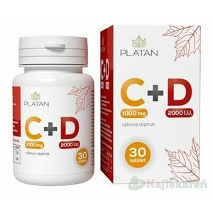 PLATAN Vitamín C 1000 mg + D 2000 I.U. vyobraziť