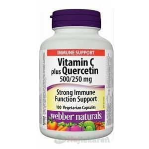 Webber Naturals Vitamin C 500 mg+Quercetin 250 mg, 100cps, Akcia vyobraziť