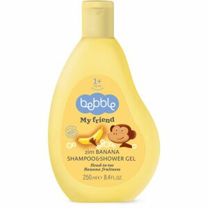 Detský šampón a sprchový gél 2v1 banán Bebble 250 ml vyobraziť