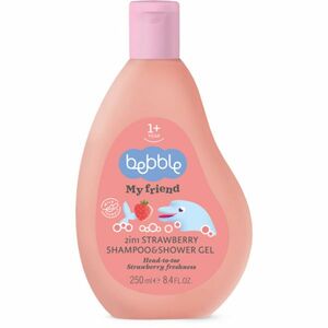 Detský šampón a sprchový gél 2v1 jahoda Bebble 250 ml vyobraziť