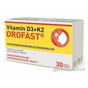Vitamín D3 + K2 OROFAST, 30 tbl vyobraziť