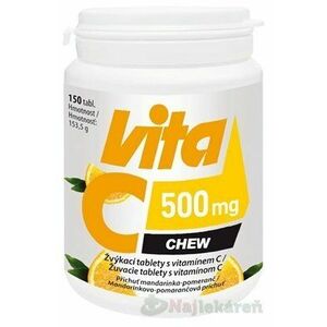 Vitabalans Vita C 500 mg, 150 žuvacích tbl. vyobraziť