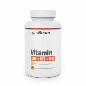 Vitamín D3+K1+K2 - GymBeam 120cps vyobraziť