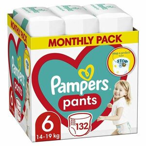 PAMPERS Pants 6 Active Baby Dry 132 ks (15+ kg) MESAČNÁ ZÁSOBA - plienkové nohavičky, Doprava zadarmo vyobraziť