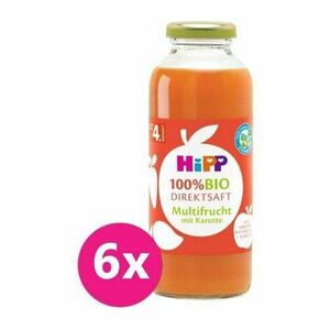 6x HiPP 100 % Bio Juice Ovocna šťava s mrkvou vyobraziť