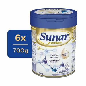 6x SUNAR Mlieko pokračovacie Premium 2 700 g vyobraziť