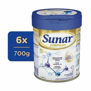 6x SUNAR Mlieko počiatočné Premium 1 700 g vyobraziť