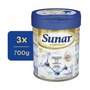 3x SUNAR Mlieko počiatočné Premium 1 700 g vyobraziť