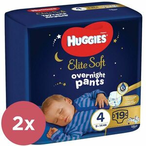 2x HUGGIES Elite Soft Pants OVN Nohavičky plienkové jednorazové 4 (9-14 kg) 19 ks vyobraziť