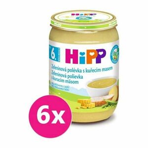 6x HiPP BIO Zeleninová polievka s kuracím mäsom 190g vyobraziť