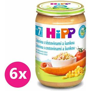 6x HiPP BIO zelenina s těstovinami a šunkou (220 g) - maso-zeleninový příkrm vyobraziť