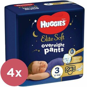 4x HUGGIES Elite Soft Pants OVN Nohavičky plienkové jednorazové 3 (6-11 kg) 23 ks vyobraziť