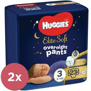 2x HUGGIES Elite Soft Pants OVN Nohavičky plienkové jednorazové 3 (6-11 kg) 23 ks vyobraziť