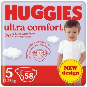 HUGGIES® Plienky jednorazové Ultra Comfort Mega 5 (11-25 ks) 58 ks vyobraziť