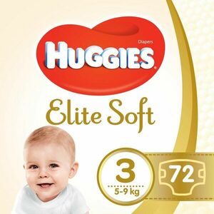 HUGGIES® Elite Soft Plienky jednorázové 3 (5-9 kg) 72 ks vyobraziť