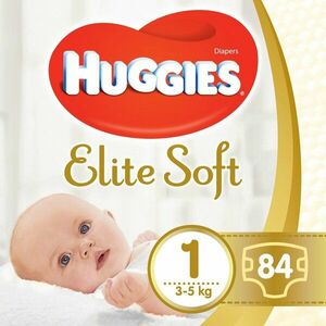 HUGGIES® Elite Soft Plienky jednorázové 1 (3-5 kg) 84 ks vyobraziť