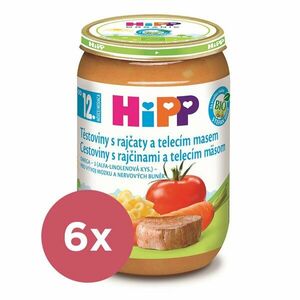 6x HiPP BIO Cestoviny s rajčinami a teľacím mäsom od 12. mesiaca, 220 g vyobraziť
