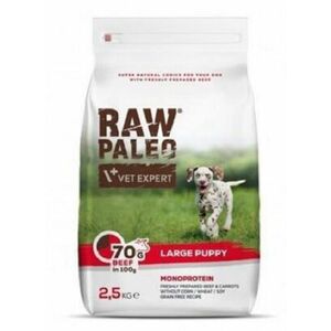 VetExpert Raw Paleo puppy large beef - granule pre šteňatá 2, 5kg vyobraziť