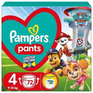 PAMPERS Plienky nohavičkové Active Baby Pants Paw Patrol veľ. 4 (9-15 kg) 72 ks vyobraziť