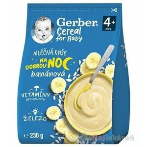 Gerber Cereal Mliečna KAŠA Dobrú noc Banánová (od ukonč. 4. mesiaca) 230 g vyobraziť