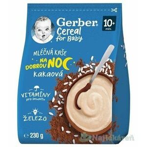 Gerber Cereal Mliečna KAŠA Dobrú noc Kakaová (od ukonč. 10. mesiaca) 230 g vyobraziť