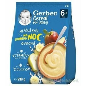 Gerber Cereal Mliečna KAŠA Dobrú noc Ovocná (od ukonč. 6. mesiaca) 230 g vyobraziť