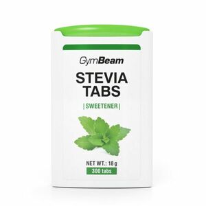 Stevia tabs - sladidlo - GymBeam 300 tabliet vyobraziť