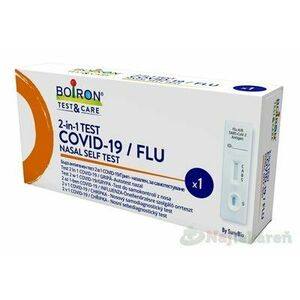 BOIRON Test&Care 2-in-1 COVID-19/FLU nosový samodiagnostický test 1 ks vyobraziť
