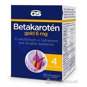 GS Betakarotén gold 6 mg s nechtíkom a šafranom 90+45 (135 ks) vyobraziť