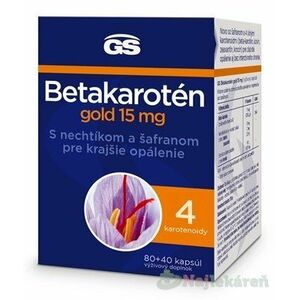 GS Betakarotén gold 15 mg s nechtíkom a šafranom 80+40 (120 ks) vyobraziť