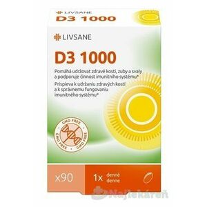 LIVSANE Vitamín D3 1000 IU 90 ks vyobraziť