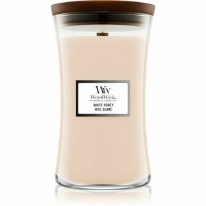 Woodwick White Honey Miel Blanc vonná sviečka s dreveným knotom 609.5 g vyobraziť