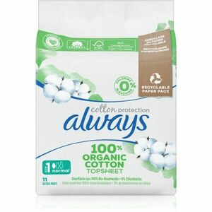 Always Cotton Protection Normal vložky bez parfumácie 11 ks vyobraziť