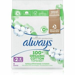 Always Cotton Protection Long vložky bez parfumácie 9 ks vyobraziť