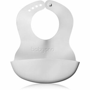 BabyOno Be Active Soft Bib with Adjustable Lock podbradníček Grey 6 m+ 1 ks vyobraziť