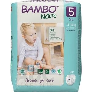 BAMBO 5 XL (12-18 kg) detské plienky priedušné, savosť 1100 ml (inov.2020) 1x22 ks vyobraziť