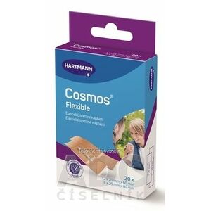 COSMOS Flexible náplasť na rany, elastická textilná, 2 veľkosti (2x6cm) (2x8cm) 1x20 ks vyobraziť
