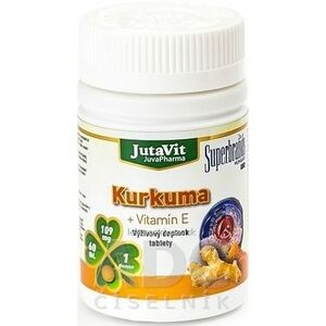 JutaVit Kurkuma + Vitamín E tbl 1x60 ks vyobraziť