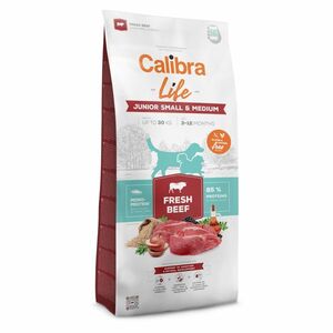 CALIBRA Life Fresh Beef Junior Small & Medium granuly pre psov 1 ks, Hmotnosť balenia: 12 kg vyobraziť