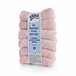 XKKO BIO bavlnené obrúsky Organic, 21x21, ružové vyobraziť