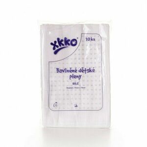XKKO Classic bavlnené plienky 70x70 biele - 10ks vyobraziť